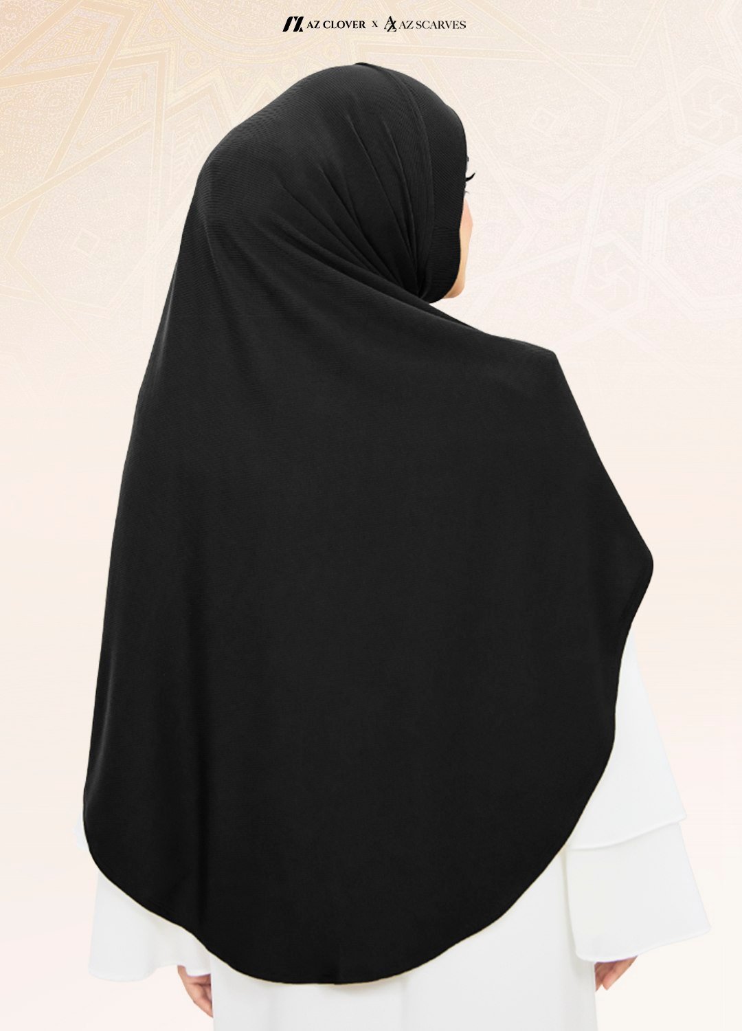 TUDUNG UMRAH WIDAD 01 WD BLACK - Image 2
