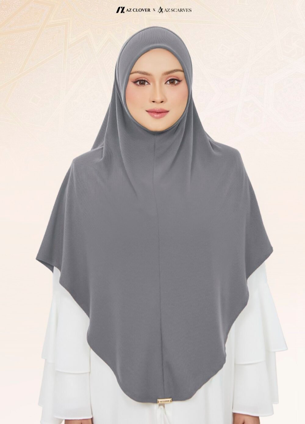 TUDUNG UMRAH WIDAD 03 WD GREY