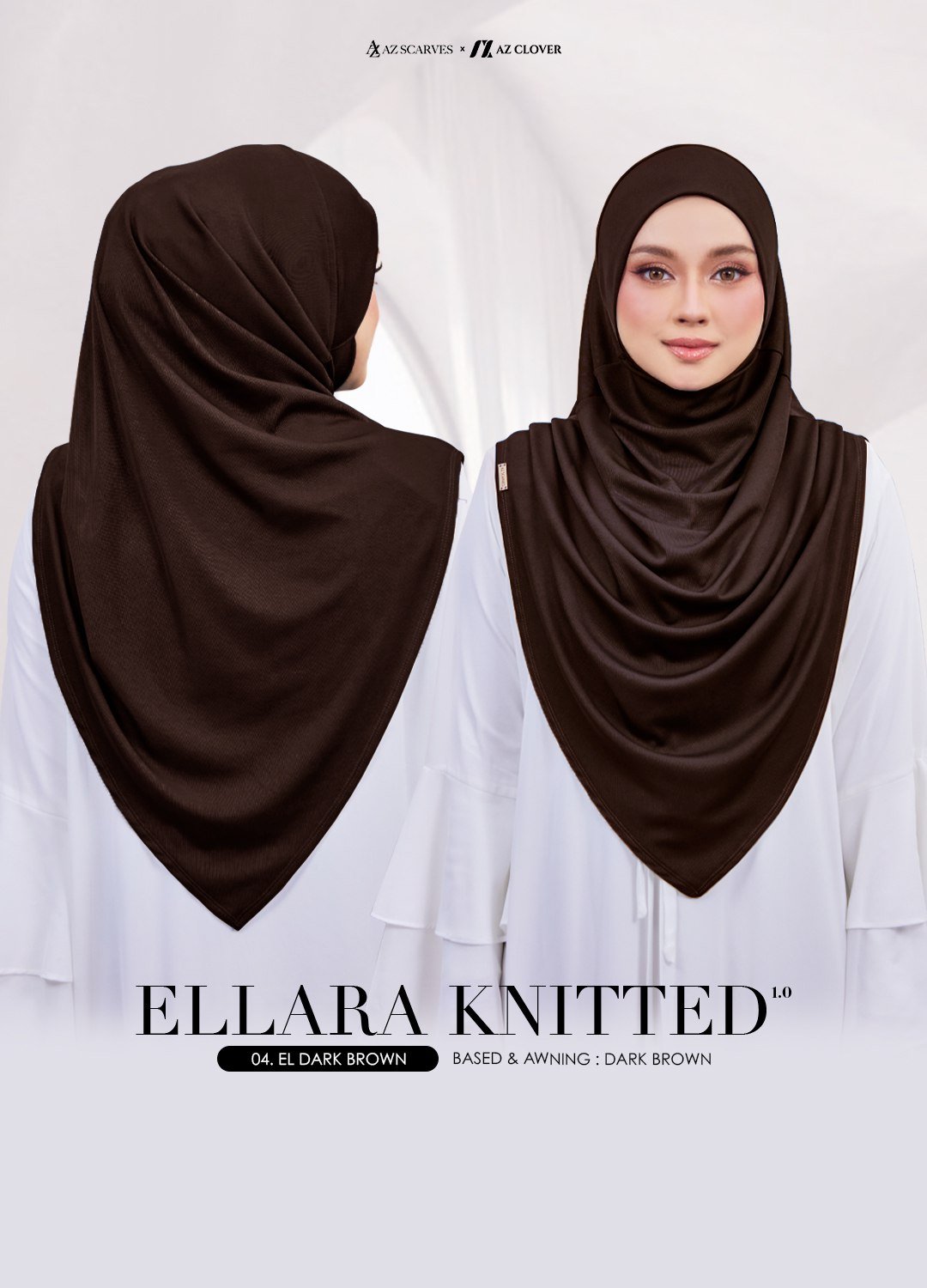 ELLARA KNITTED 04 EL DARK BROWN - Image 3