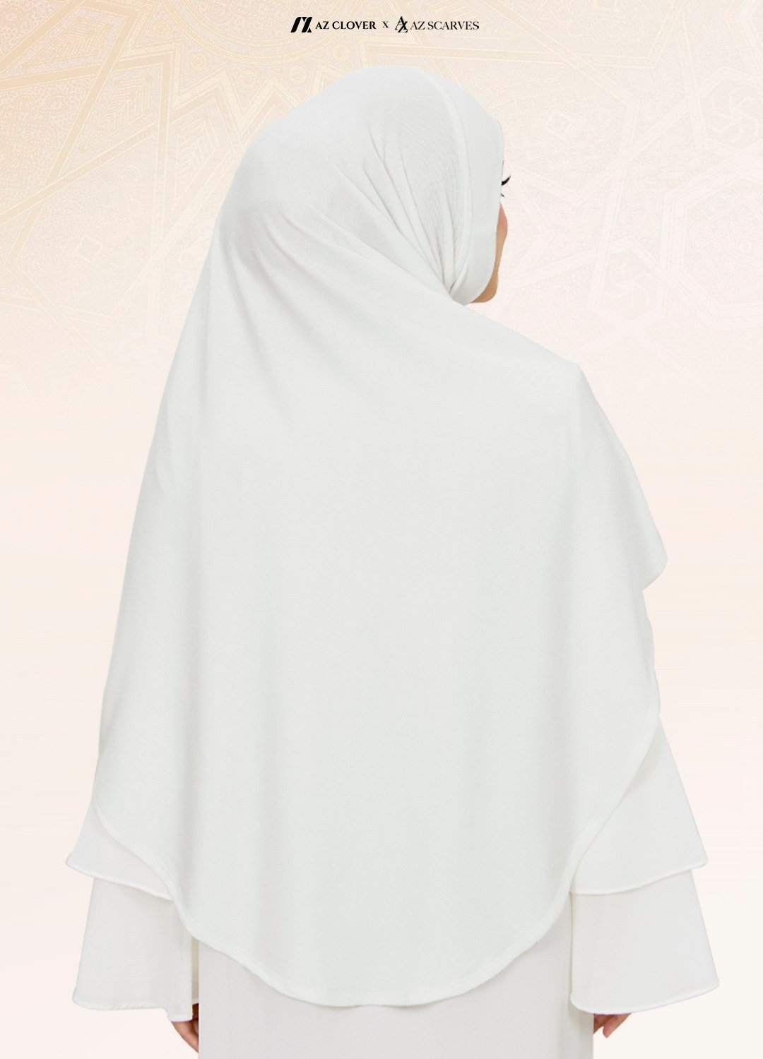 TUDUNG UMRAH WIDAD 04 WD OFF WHITE - Image 2