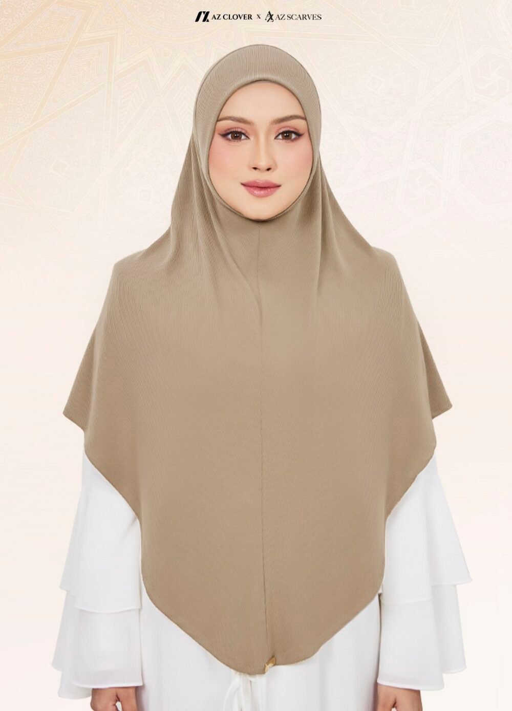 TUDUNG UMRAH WIDAD 06 WD TAN