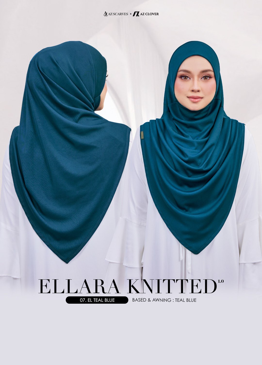 ELLARA KNITTED 07 EL TEAL BLUE - Image 3