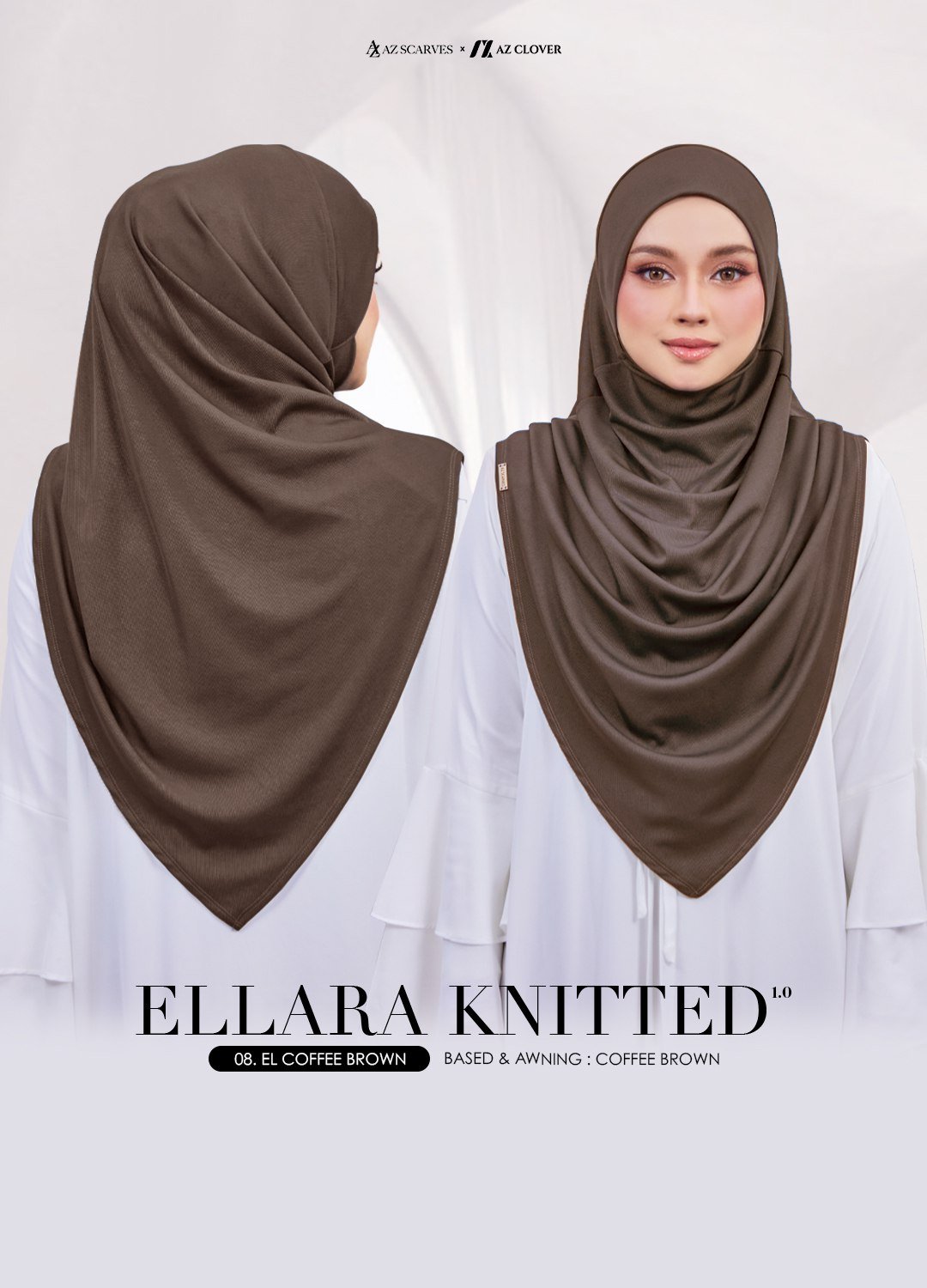 ELLARA KNITTED 08 EL COFFEE BROWN - Image 3