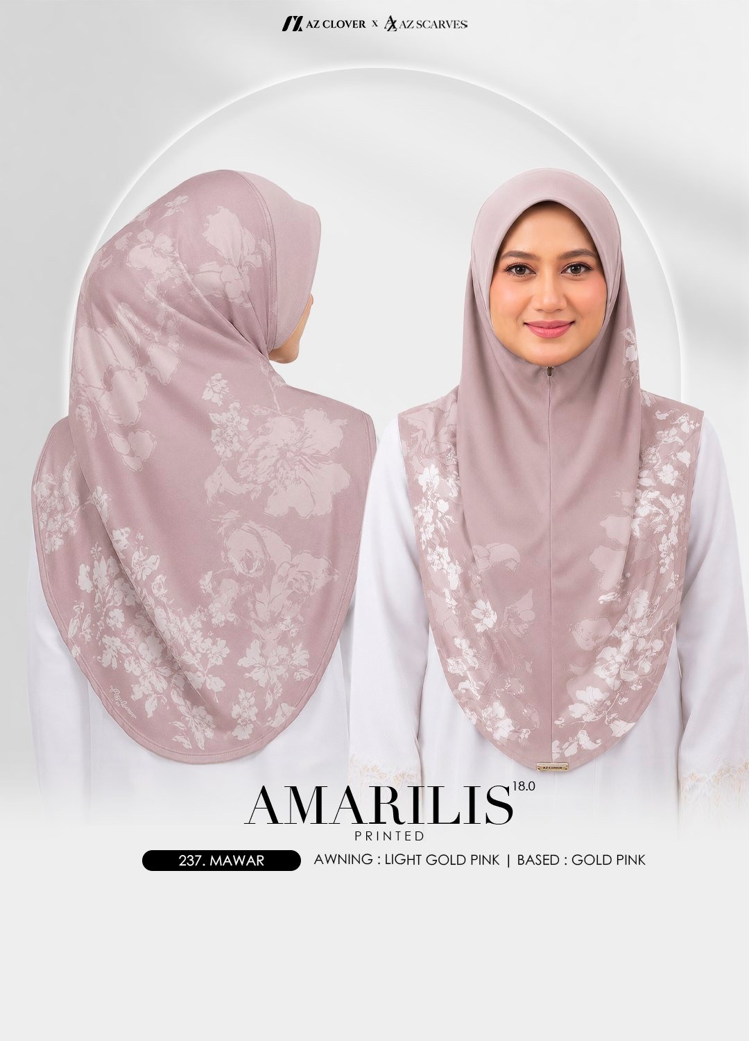 AMARILIS PRINTED 18.0 - 237 MAWAR (L) - Image 3