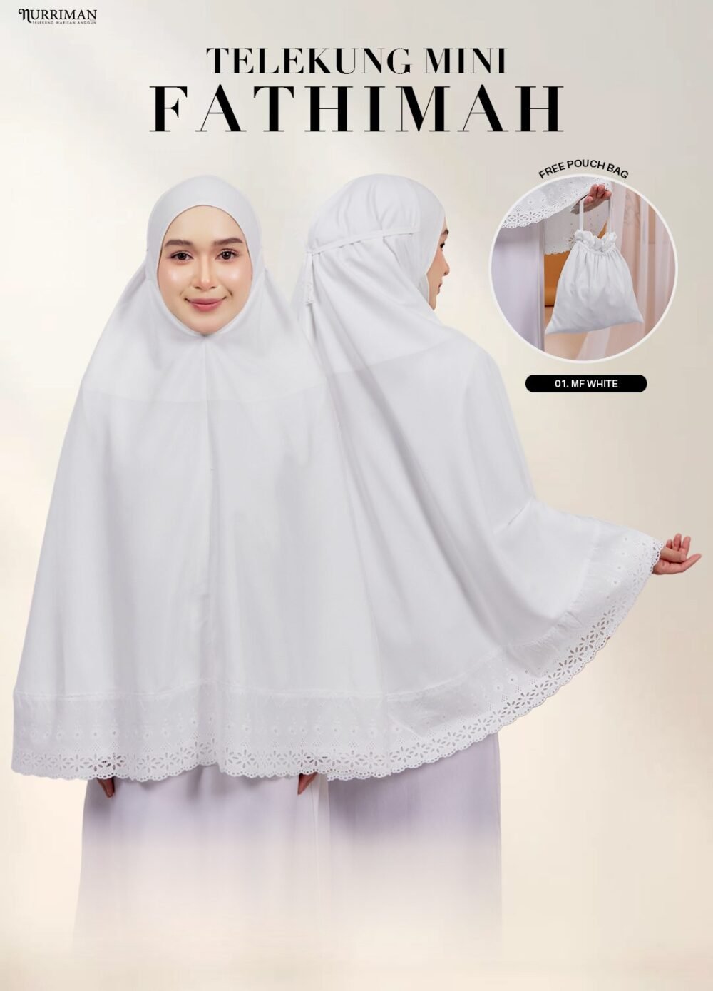 MINI FATHIMAH 01 MF WHITE