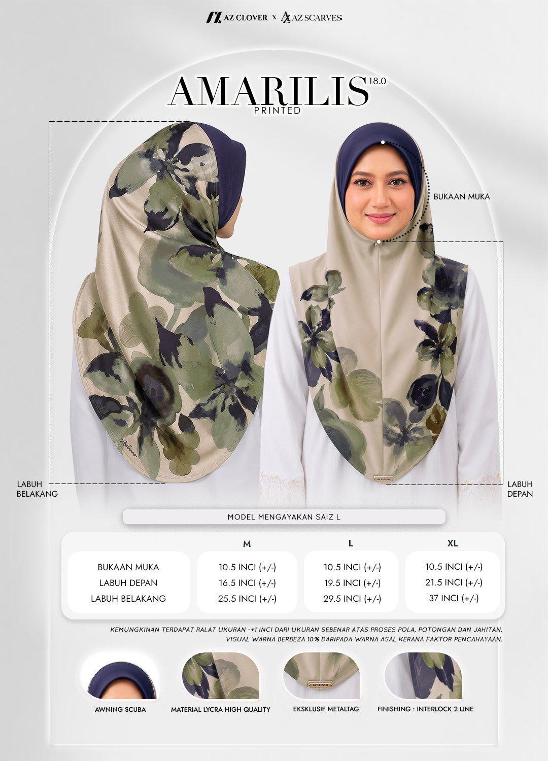 AMARILIS PRINTED 18.0 - 237 MAWAR (L) - Image 4